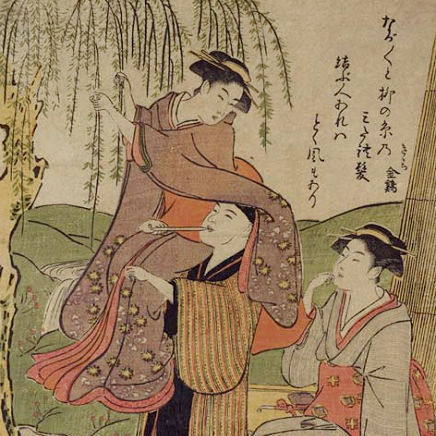 北尾政美 　　雨中の牡丹 Kitao Masayoshi（北尾政美） 北尾政美「雨中の牡丹