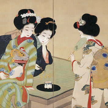 舞妓 大型 芸妓 京都 祇園 着物 ポスター 額装 舞妓さん アート