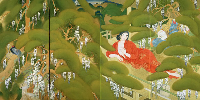 土田麦僊「湯女」東京国立近代美術館蔵