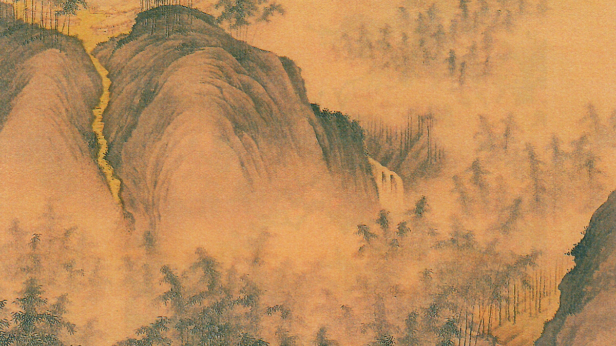 南宗画　姫島竹外　初秋景山水　山水画　絹本　肉筆　掛軸 南宗画 姫島竹外 初秋景山水 山水画 絹本 肉筆 掛軸 - 絵画高 品質