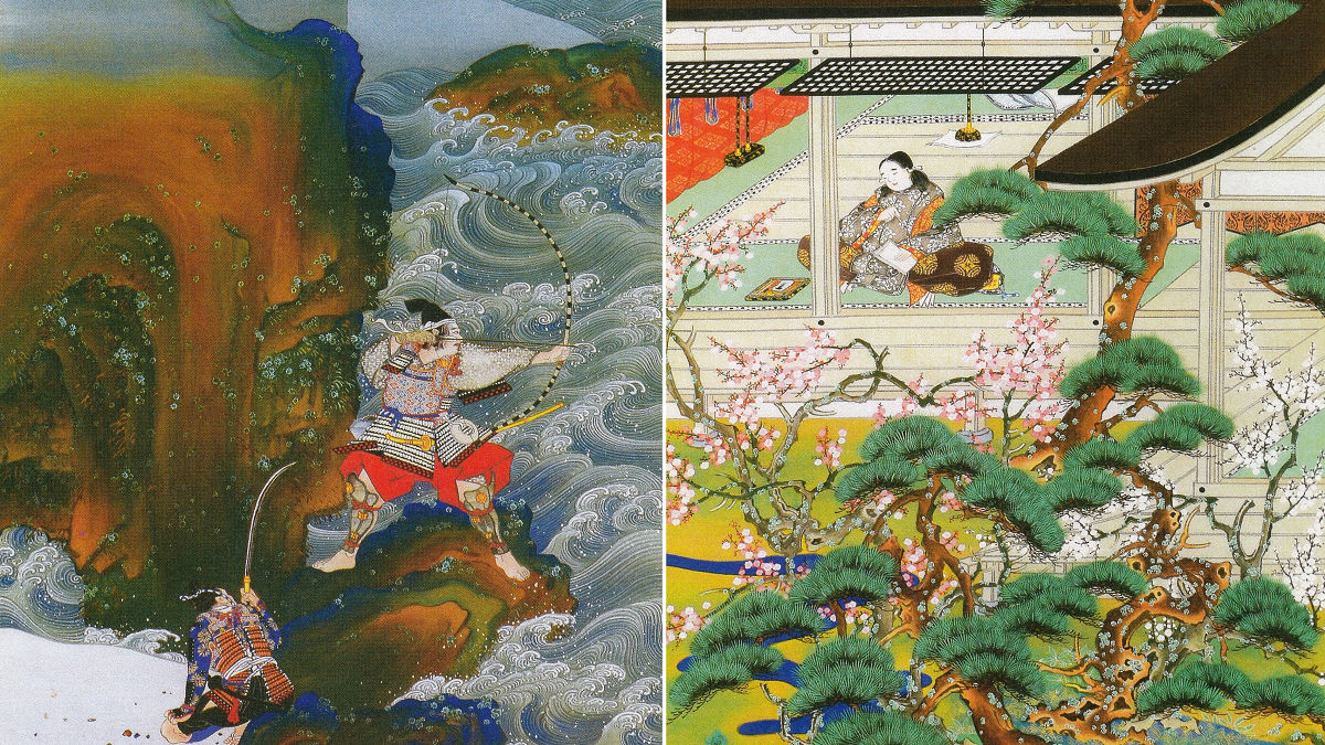 豊作や厄除け 風神雷神掛軸津端 道彦(つばた みちひこ)真作希少日本