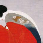 簡素な画面構成で存在感ある女性像を描いた寺島紫明