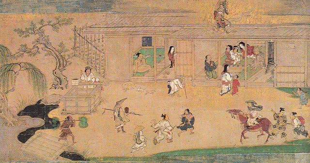 永春「融通念仏縁起絵巻」(下巻第7段部分)重文 京都・清凉寺蔵