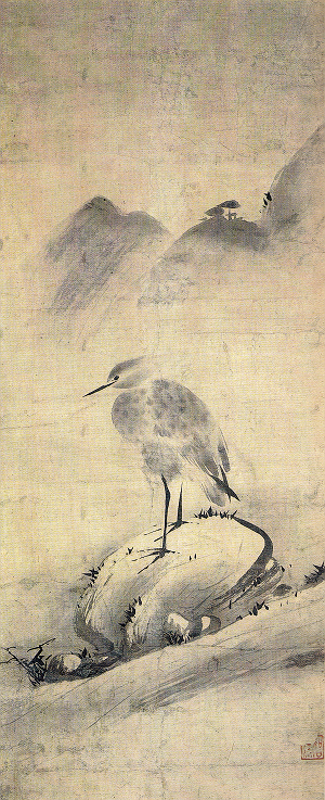 単庵智伝「鷺鶿図」ボストン美術館蔵