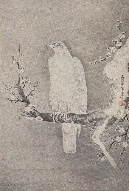 土岐富景「鷹図」