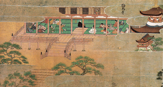 藤原光国「融通念仏縁起絵巻」(上巻第5段部分)重文 京都・清凉寺蔵