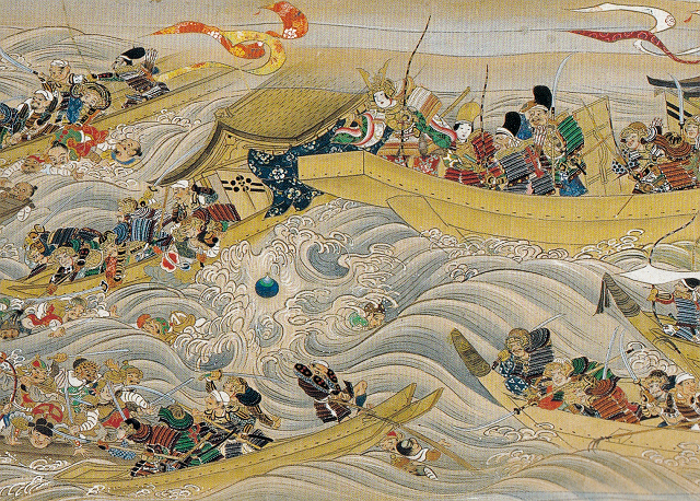 住吉具慶「筥崎八幡宮縁起」(部分)筥崎宮蔵