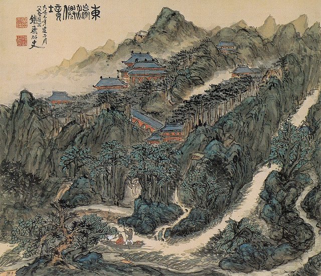 富岡鉄斎「東瀛仙境」清荒神清澄寺蔵