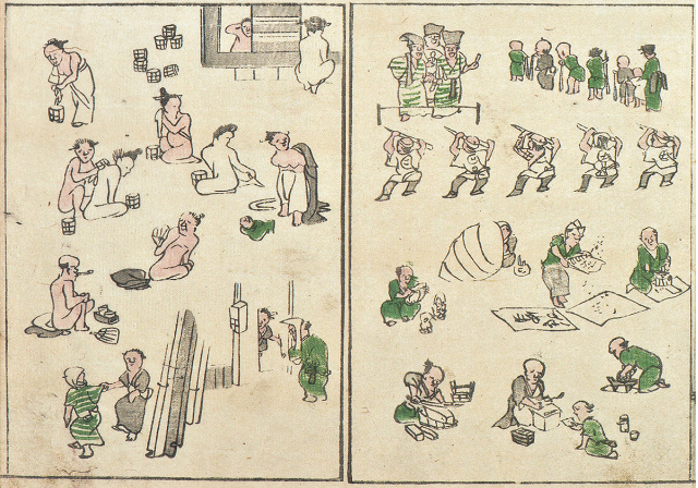 河村文鳳『文鳳麁画』(部分)福岡市博物館蔵