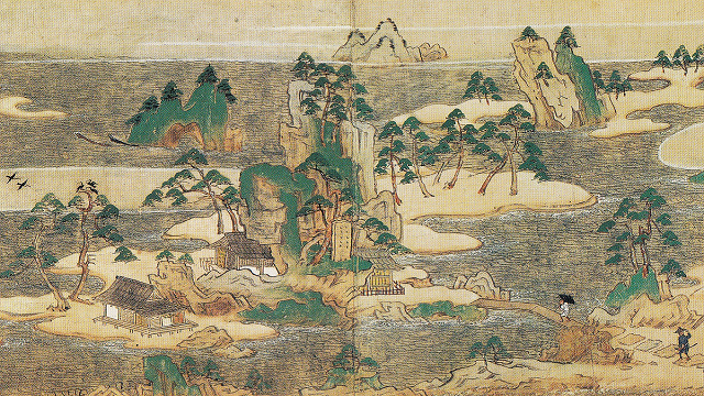 藤原隆章・隆昌「慕帰絵」第６巻の部分　重文　京都・西本願寺蔵