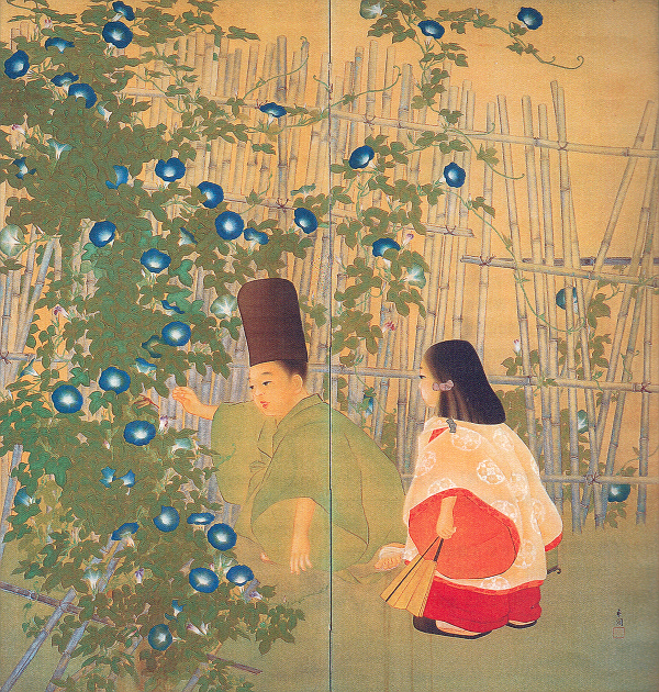 小方華圃「朝顔図」