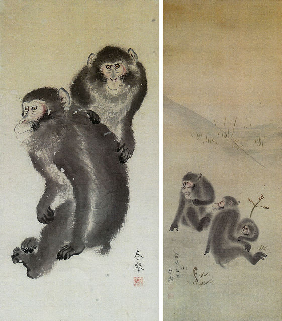 松浦春挙「猿猴図」