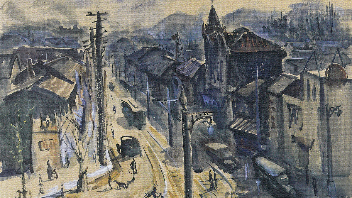 関西水彩画会を創立し水彩画普及につとめた別車博資 - UAG美術家研究所