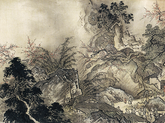 雪舟等楊「四季山水図(山水長巻)」(部分)国宝 毛利博物館蔵