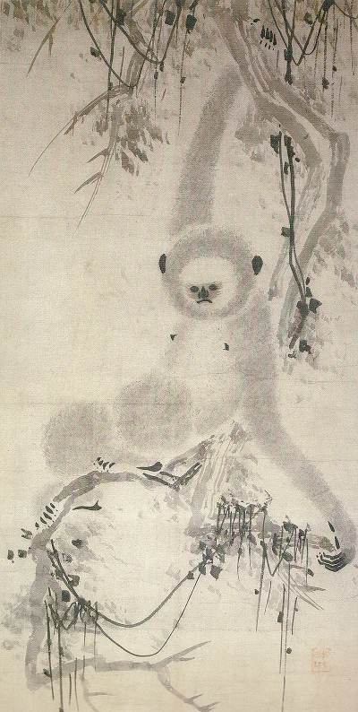 周耕「猿猴図」ボストン美術館蔵