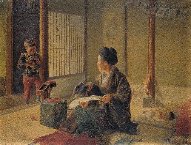 小笠原豊涯「便り」星野画廊蔵