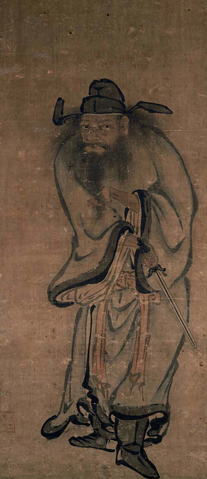 山田道安「鍾馗図」東京国立博物館蔵