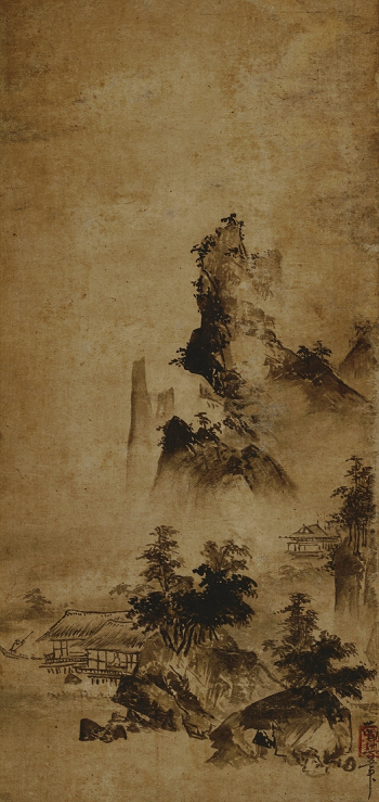 岳翁蔵丘「山水図」東京国立博物館蔵