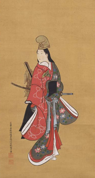 西川祐尹「男舞図」東京国立博物館蔵