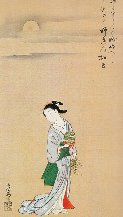 梨木祐為「美人立姿図」(部分)