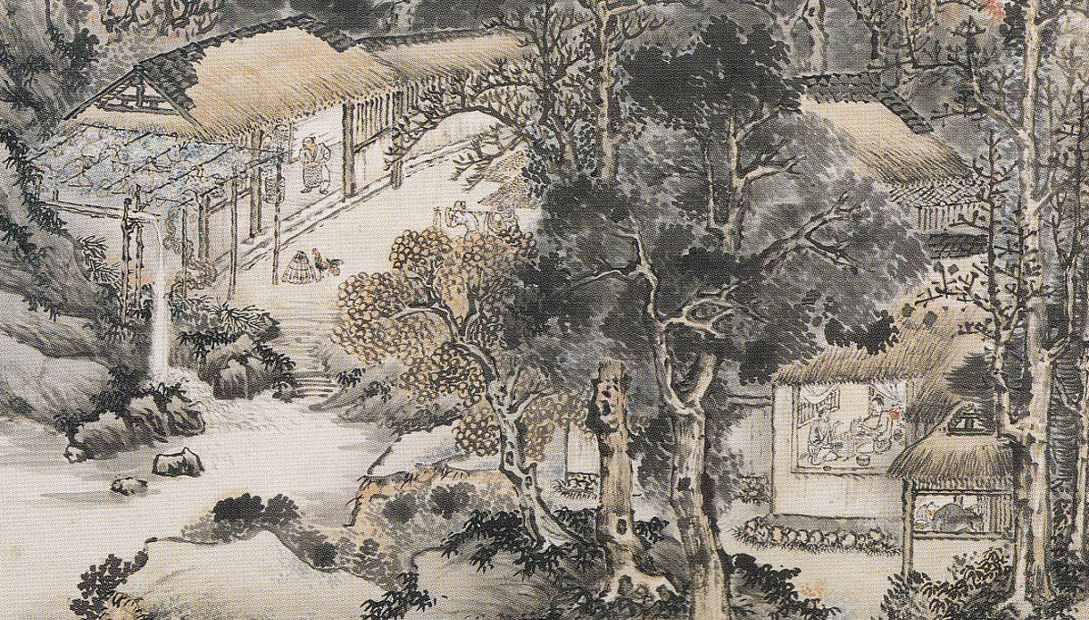 花鳥山水 田崎草雲画　複写 日本画　複写　風鎮2セット eb3d23e1f5f66a28f098f7722671c8