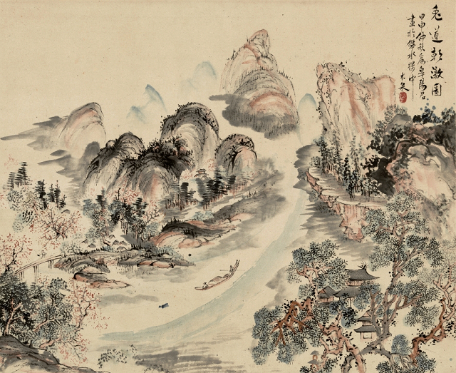 青木木米「兎道朝暾図」重文　東京国立博物館蔵