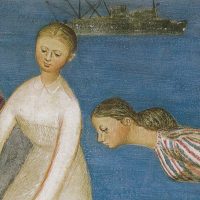 フレスコ風日本画から抽象表現に転換した岩崎鐸